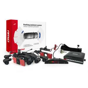 AMiO tolatóradar készlet 8 érzékelővel, LED kijelzővel és vezérlőegységgel - Autóelektronika