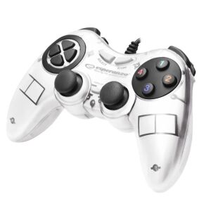 Esperanza Fighter PC Game Controller - Weiß, schräge Ansicht - Controller