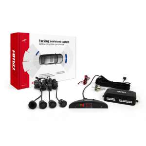 AMiO tolatóradar szett 4 érzékelővel, LED kijelzővel és vezérlőegységgel - Tolatóradar