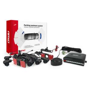 AMiO Tolatóradar 8 érzékelővel, fekete, 16,5 mm, tolatáshoz és parkoláshoz - AMiO