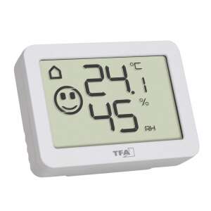 TFA 30.5055.02 Digitales Thermometer Hygrometer mit Smiley-Gesichts-Komfortanzeige - TFA