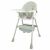Pepita Happy beige high chair with storage basket and footrest