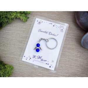 Szeretlek Dadus sötétkék angyal medálos kulcstartó 87445887 - Ajándék kulcstartó