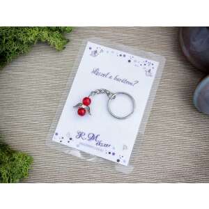 Leszel a barátom piros angyal medálos kulcstartó 98342639 - Ajándék kulcstartó