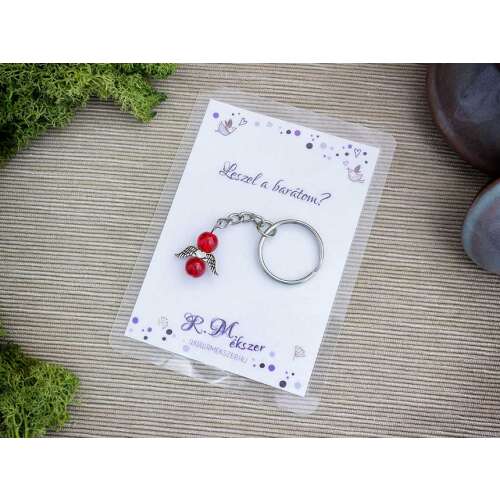 Leszel a barátom piros angyal medálos kulcstartó 98342639