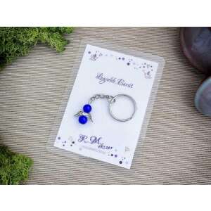 Legjobb barátomnak sötétkék angyal medálos kulcstartó 87439587 - Ajándék kulcstartó