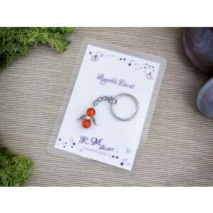 Legjobb barátomnak narancssárga angyal medálos kulcstartó 98342645 - Ajándék kulcstartó