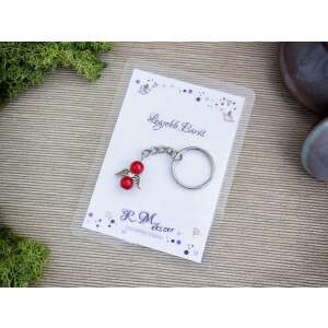 Legjobb barátomnak piros angyal medálos kulcstartó 87442977 - Ajándék kulcstartó