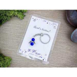 Leszel a barátom sötétkék angyal medálos kulcstartó 87443254 - Ajándék kulcstartó