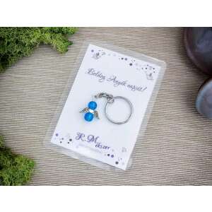 Boldog Anyák napját kék angyal medálos kulcstartó 87439429 - Ajándék kulcstartó