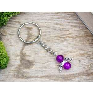 Lila angyal kulcstartó - Ajándék kulcstartó