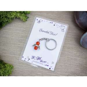 Szeretlek Tesó narancssárga angyal medálos kulcstartó 98444736 - Ajándék kulcstartó