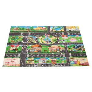 Vízálló játszószőnyeg, Város + 18 db Útjelző tábla - 130 x 100 cm 46753169 "játszószőnyeg"  Bébitornázók és játszószőnyegek - Játszószőnyeg