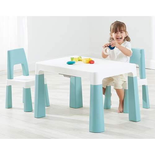 LittleONE by Pepita Dodo Stôl + 2ks stoličiek #modro-biela 46754721