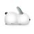 Neno Titto white bunny night light, side view