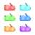 Neno Titto rabbit night light, color options: red, blue, green, orange, purple