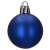 Kék karácsonyfadísz, 4 cm, matt