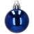 Kék karácsonyfadísz, 4 cm, fényes
