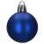 Kék karácsonyfadísz, 4 cm, matt