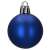 Kék karácsonyfadísz, 4 cm, matt