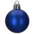 Kék karácsonyfadísz, 4 cm, matt