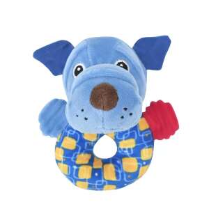 Lorelli Toys Kék kutyás plüss csörgő karika babáknak - Csörgő