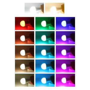 Diaľkovo ovládaná RGBW LED 10W žiarovka E27 s farebným a bielym svetlom 87847828 Žiarovky, horáky
