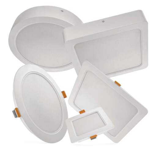 LED felületi lámpatest RUBIC, négyzet, fehér, 24W, természetes fehér