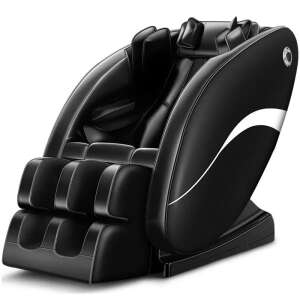 SmileHOME by Pepita Scaun de masaj de lux cu corp complet încălzit cu intensitate reglabilă cu gravitație zero (14 perne de aer + bluetooth) #black