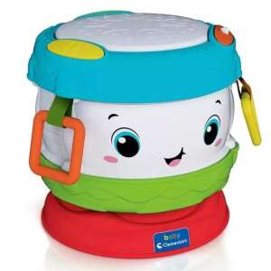 Clementoni Baby Activity Drum, interaktív zenei játék babáknak, fényekkel és hangokkal - Clementoni