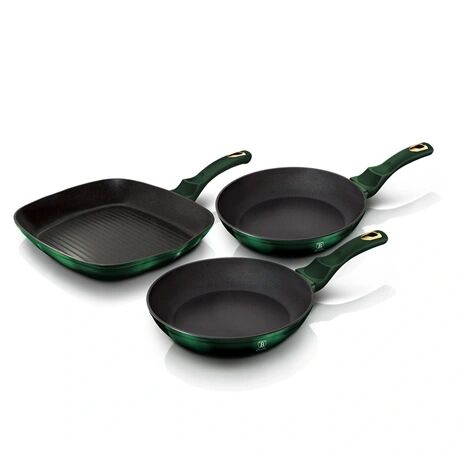 E-shop Berlinger Haus BH-6167F 3-dielna sada panvíc z kolekcie Emerald,...