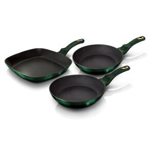 Berlinger Haus Emerald Collection 3-dijelni set tava s grill tavom i titanovim premazom
 138405722 - Berlinger Haus