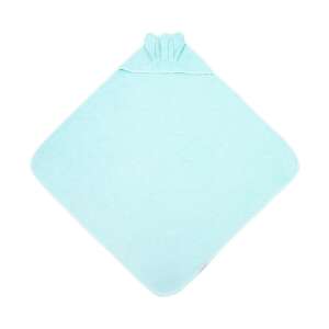 Canpol Babies kapucnis fürdőlepedő, türkiz, 100x100 cm, puha, nedvszívó, csecsemőknek - Canpol babies