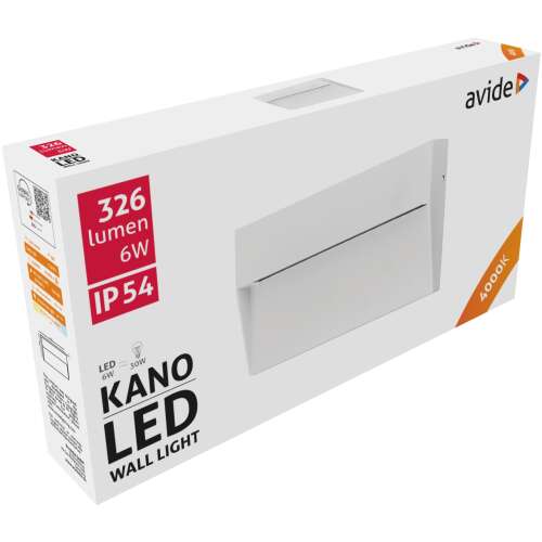 Avide Außentreppenleuchte Kano LED 6W NW IP54 18cm 46782959