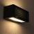 Avide Lima E27 outdoor wall light mounted on a wall, turned on