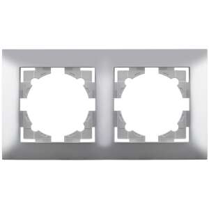 Entac Arnold horizontal wall frame 2 Silver 46785135 - Electrical Installation