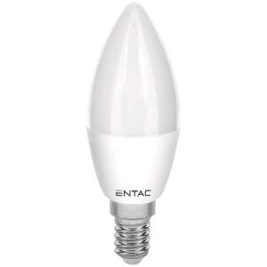 Entac LED свещ лампа E14 6,5W Топло бяло 3000K - Камина