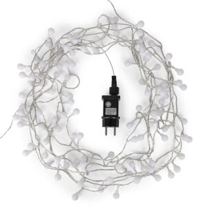 Entac 120 LED hideg fehér karácsonyi fényfüzér fehér háttérrel - Entac