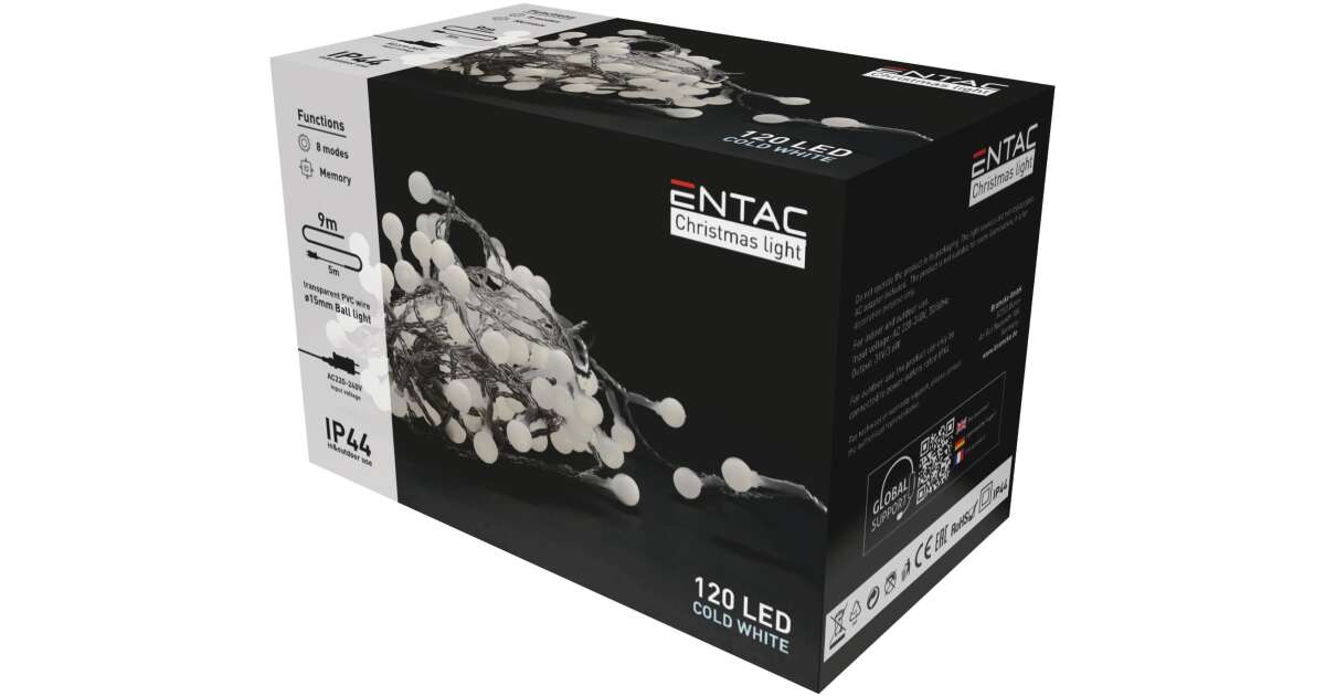 120 Sets Lichterketten-Haken Weiß – Mit Schrauben & Dübeln, Für Weihnachtslichter, Dekoration Innen/außen