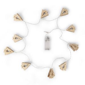 Meleg fehér LED Fényfüzér 10db fa karácsonyfa izzóval - Entac