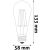 Wymiary żarówki Avide LED Filament ST57 7W E27