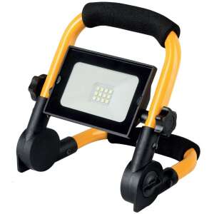 Avide 10W-os hordozható LED reflektor állítható állvánnyal, IP65 vízálló, 4000K természetes fehér fény - Munkalámpa