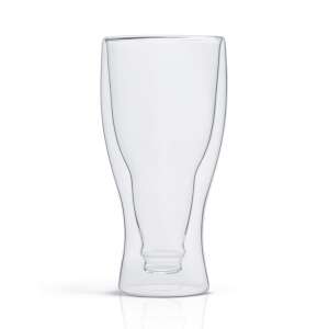 Double-walled glass beer mug, 350ml - Serving