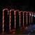 Candy Cane világító cukorka sétapálca, elemes, 10 LED, leszúrható-felakasztható, 34 cm 90403113