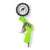 Fieldmann air compressor gun with pressure gauge, green, with trigger and nozzle