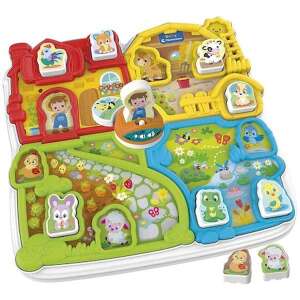 Clementoni Baby Interaktív Állatfarm játék, farm állatokkal és puzzle darabokkal - Clementoni