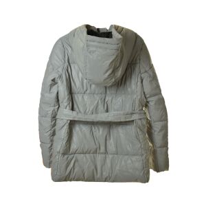 s.Oliver ezüst színű női téli kabát kapucnival és övvel - S.Oliver