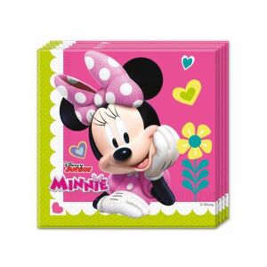 Minnie Mouse Happy Helpers Papierservietten, 33x33 cm, 20 Stück pro Packung - Servietten