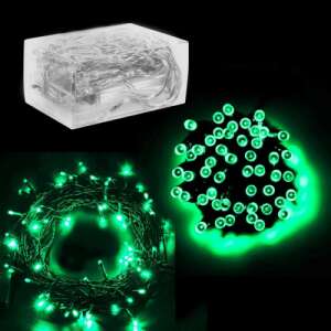 50 LED-es elemes fényfüzér, zöld, 5 m