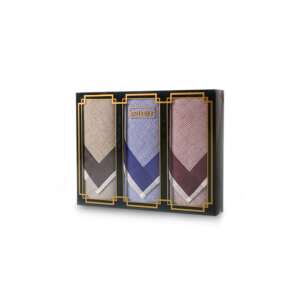 3 darabos LUX férfi textilzsebkendő szett ajándékdobozban - Lux